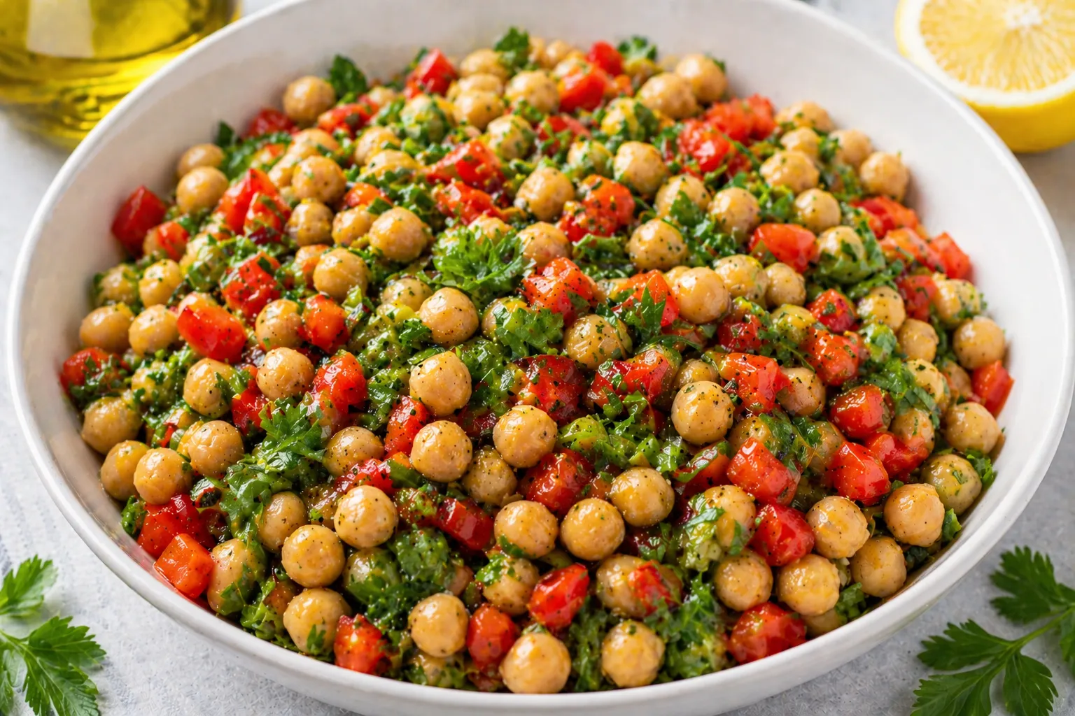 Nohutlu Protein Salatası