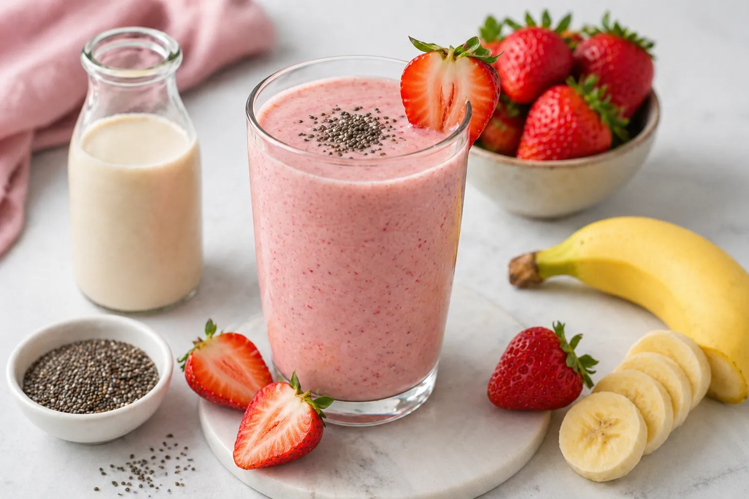 Yaz İ&ccedil;in Hafif Meyveli Smoothie &Ouml;nerisi