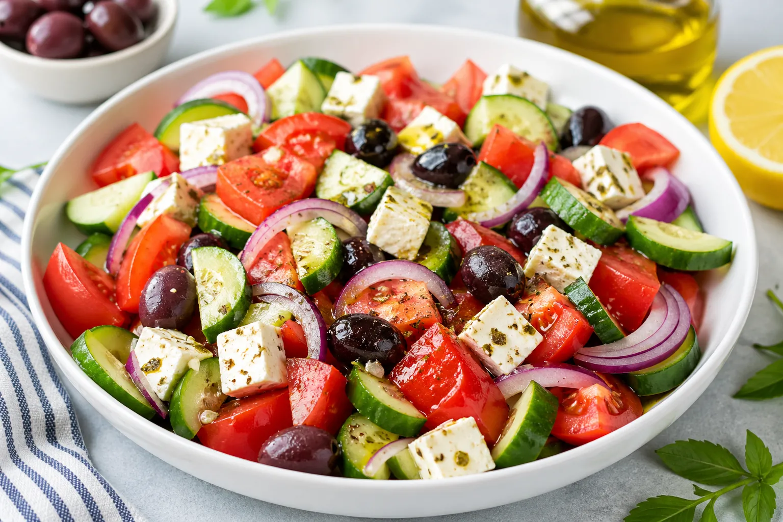 Ferahlatıcı Akdeniz Salatası