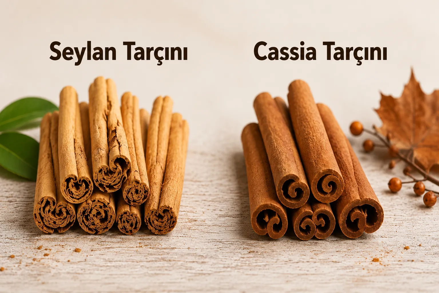 Cassia ve Seylan Tarçını Arasındaki Fark